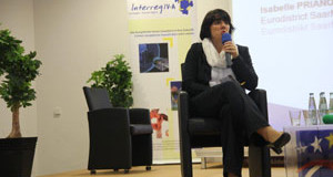 Isabelle Prianon, directrice de l’eurodistrict SaarMoselle<p>Marier la Sarre et la Moselle</p>