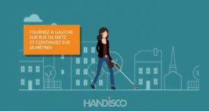 Handisco mise sur la canne blanche connectée