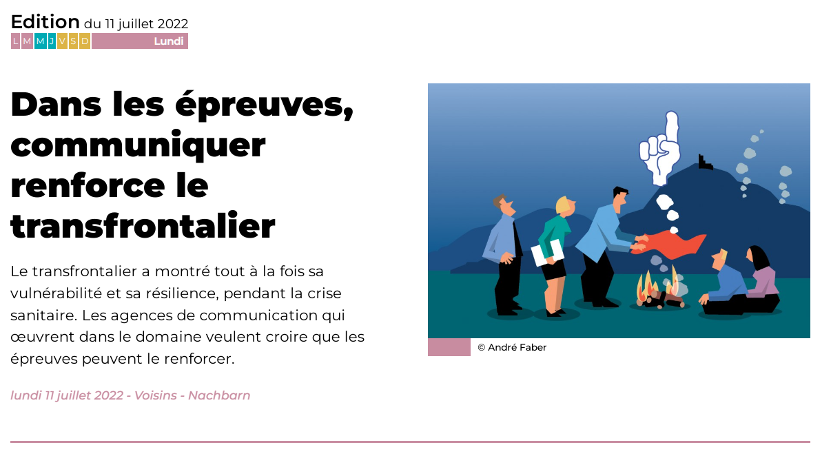 Edition du 11 juillet 2022