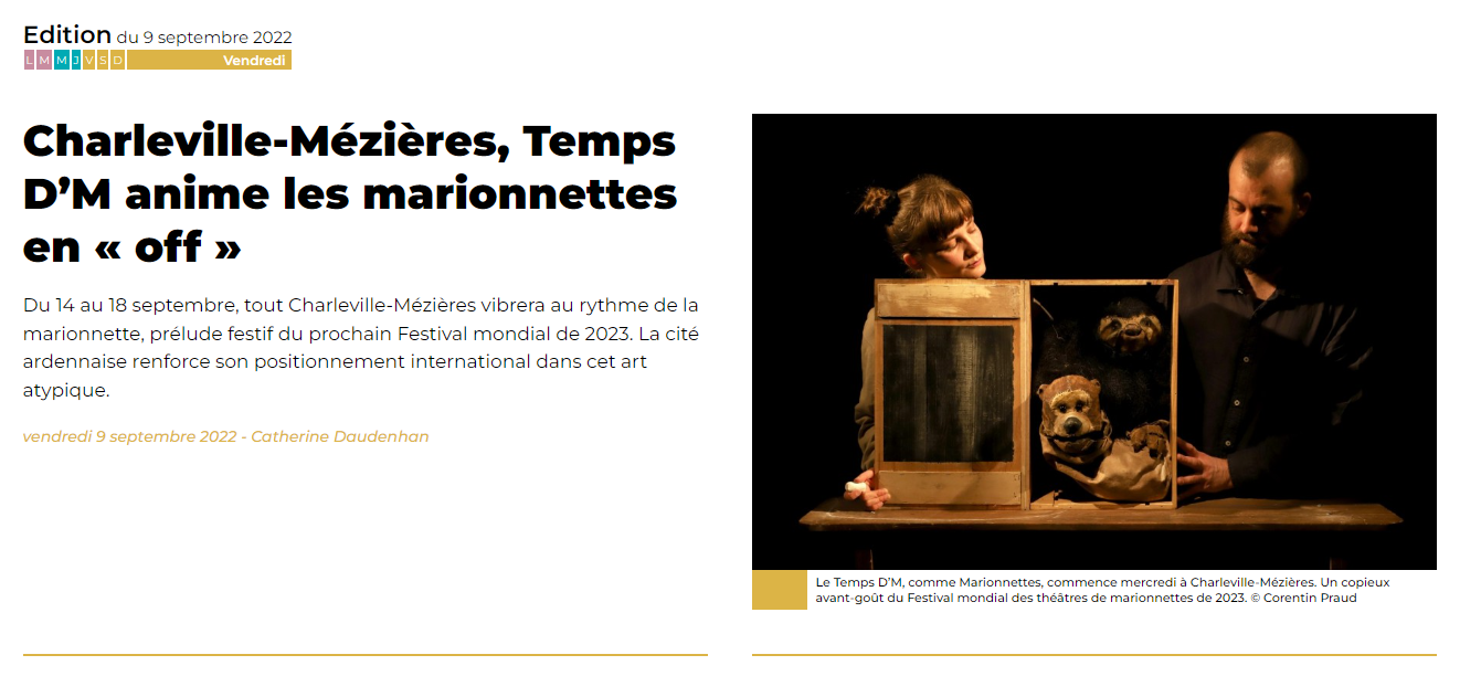 Edition Du 09 Septembre 2022