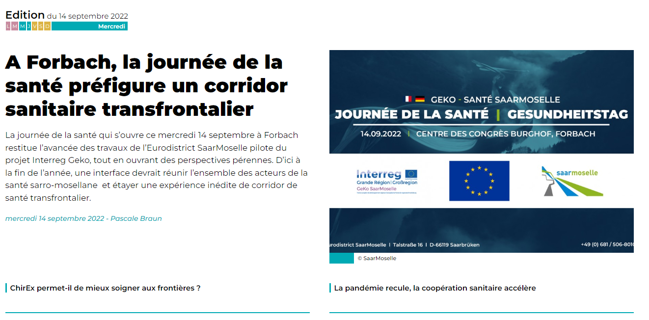 Edition Du 14 Septembre 2022